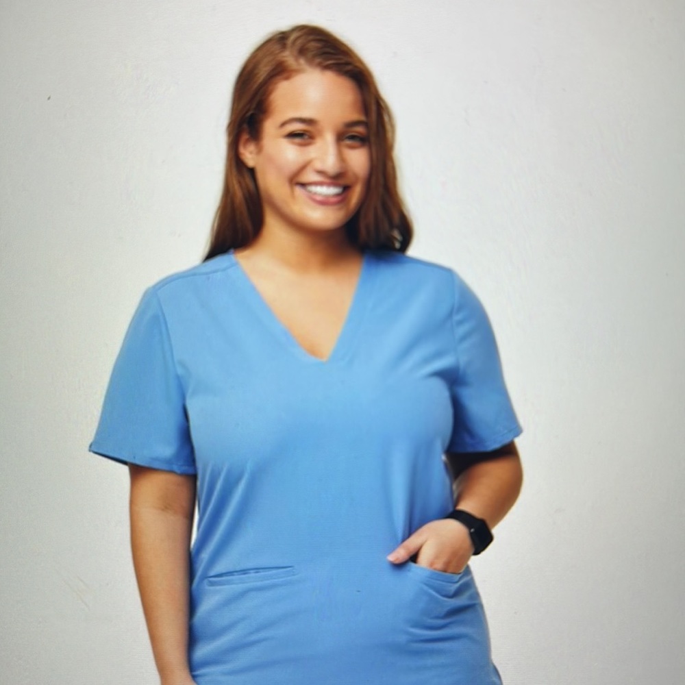 Figs Ceil Blue Scrub Set XSTall